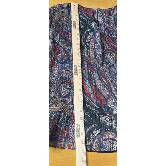 Ted Baker London Women’s 4 US Large Beaatha Metallic Thread‎ Paisley Top Blouse - Picture 8 of 8